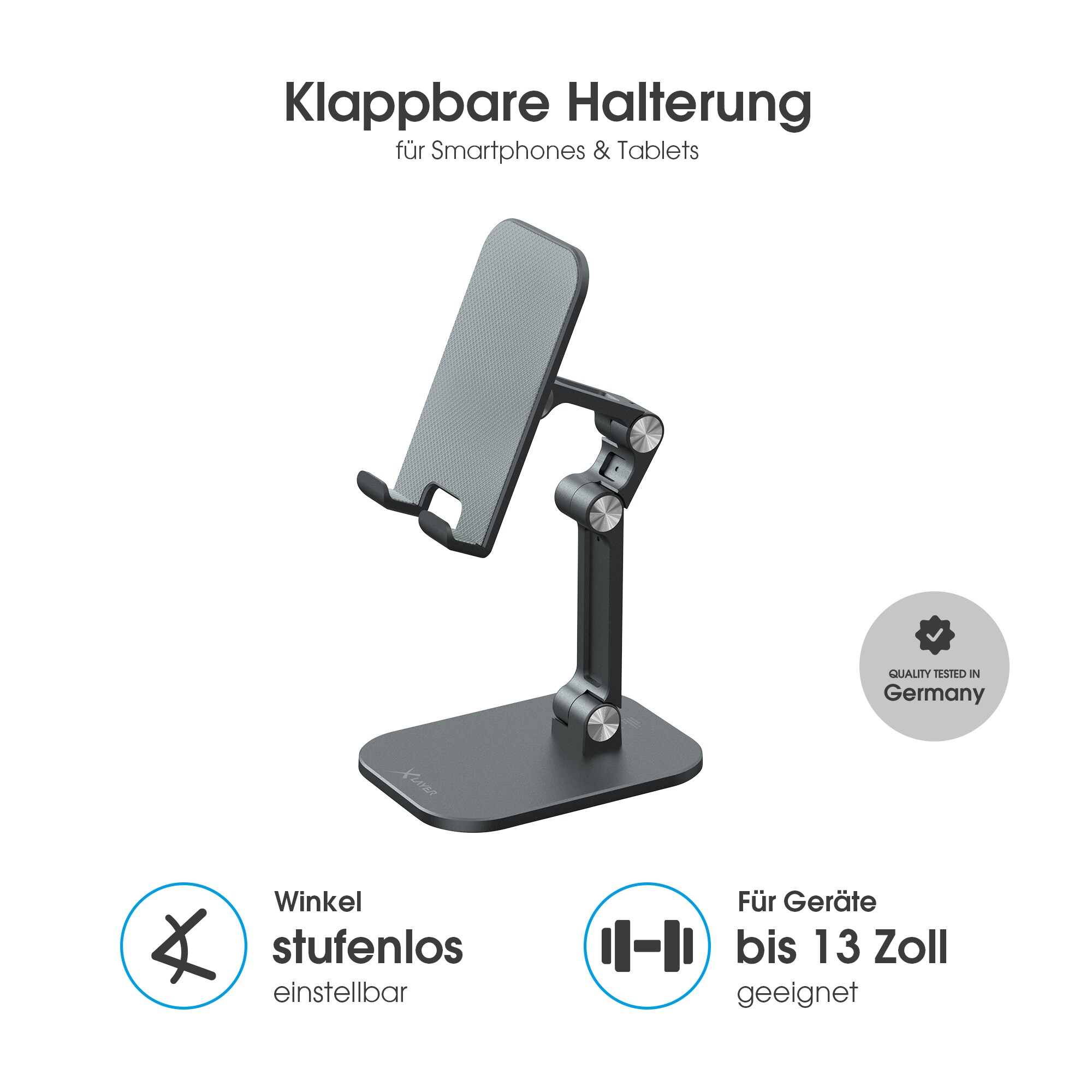 Xlayer MOUNTS Tablet Smartphone Halterung Ständer klappbar