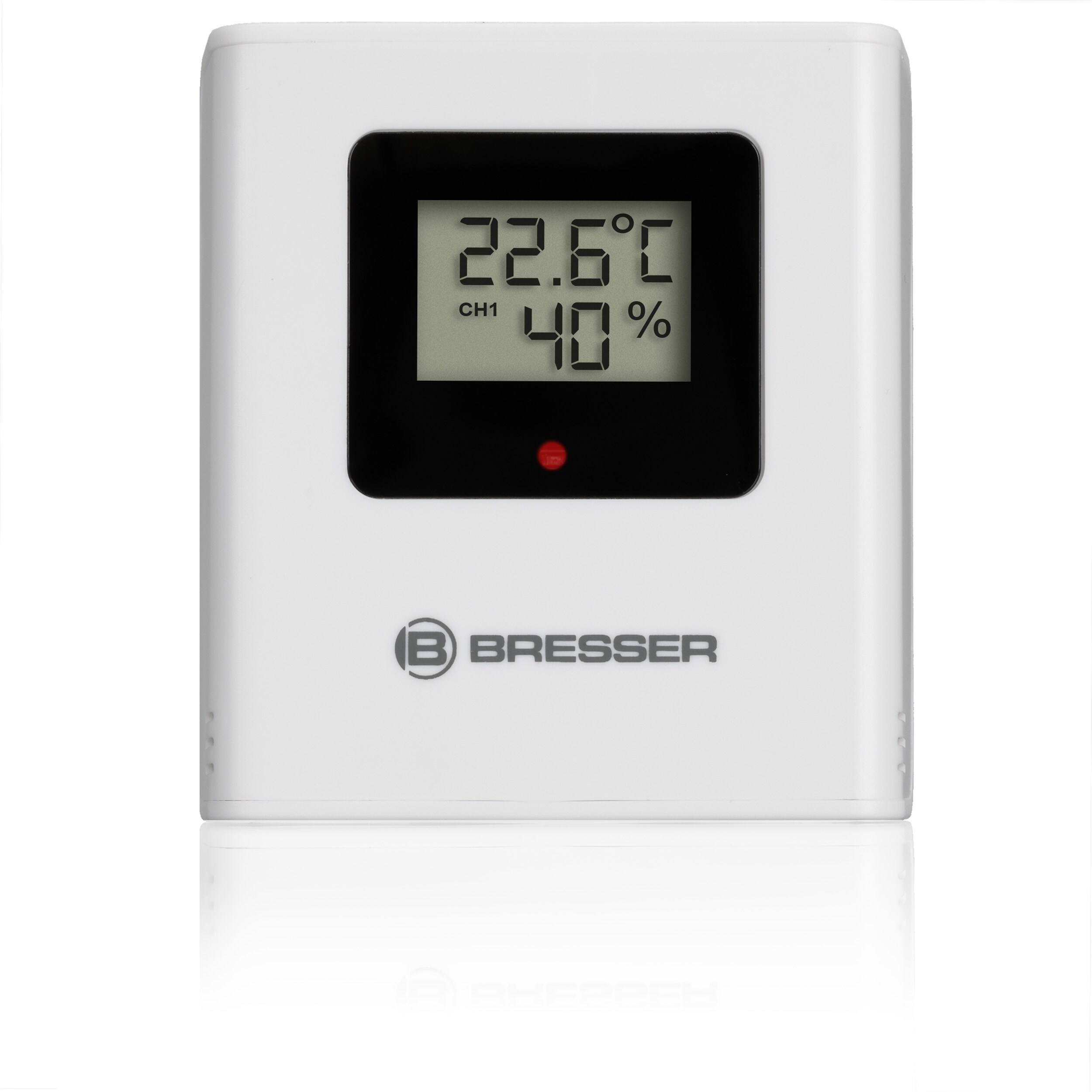 BRESSER Thermo Hygro Quadro NLX - Thermo-Hygrometer mit 3 Außensensoren