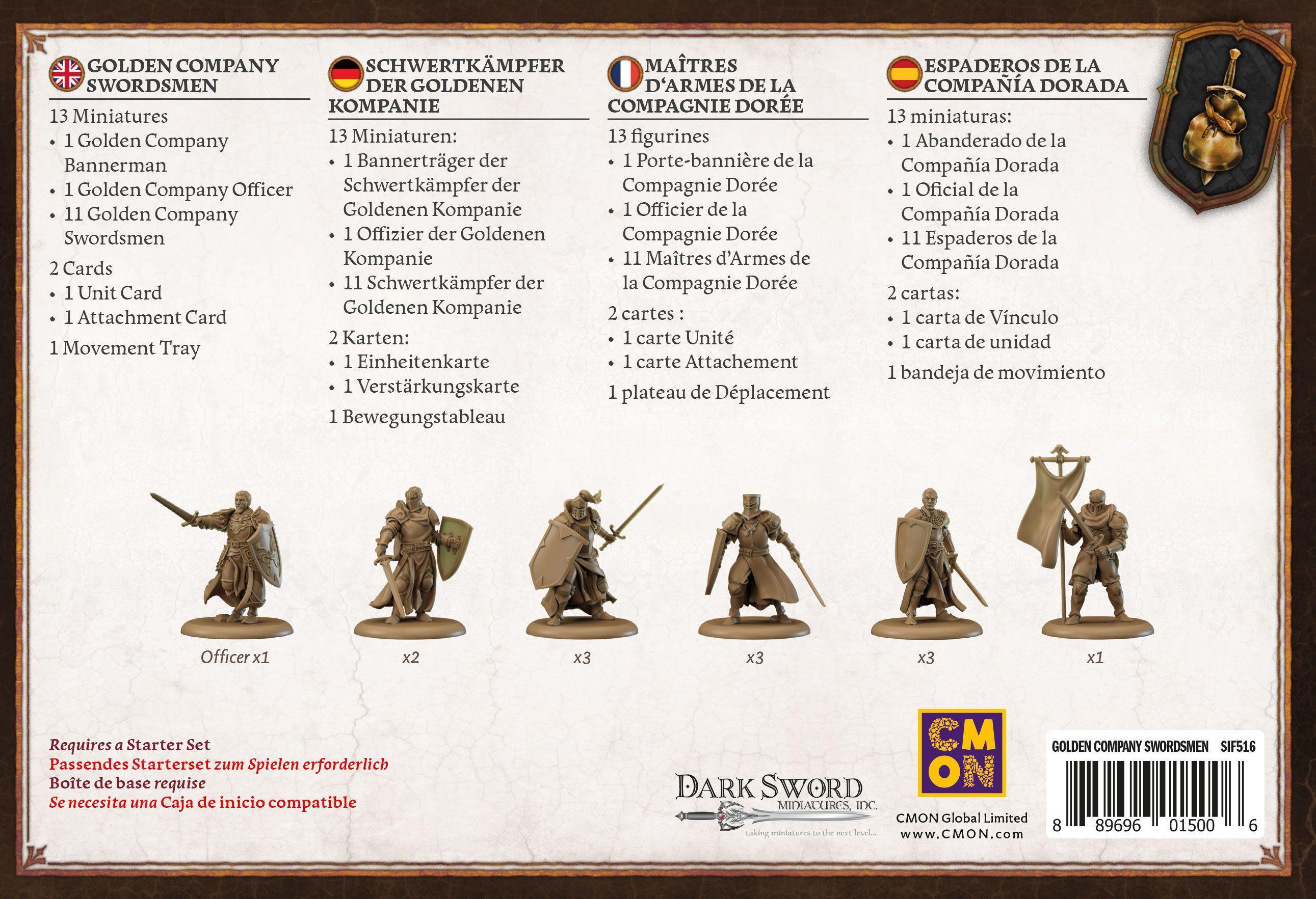 Song of Ice & Fire - Golden Company Swordsmen (Schwertkämpfer der Goldenen Kompanie)