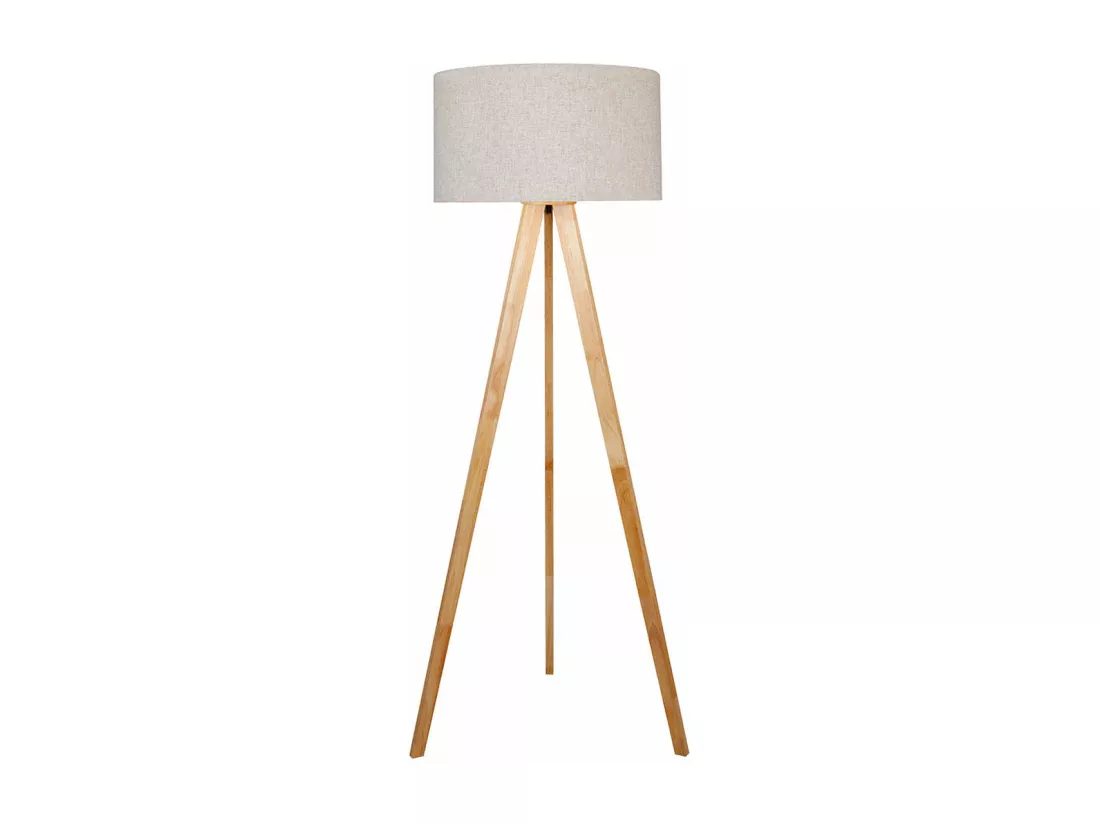Lampadaire EDM Bois Tissu