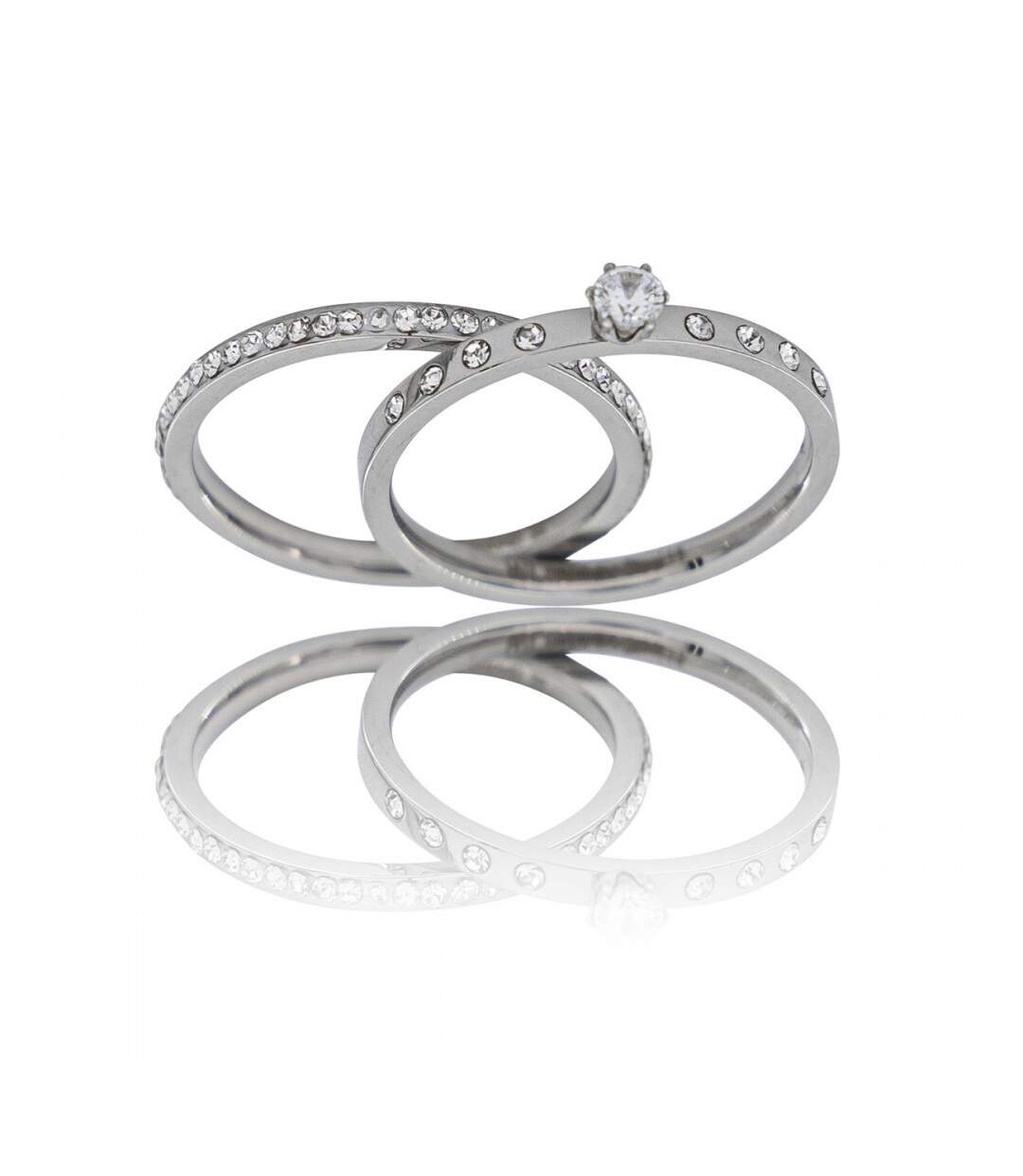 Coffret Duo de Bagues Strass Femme BORA