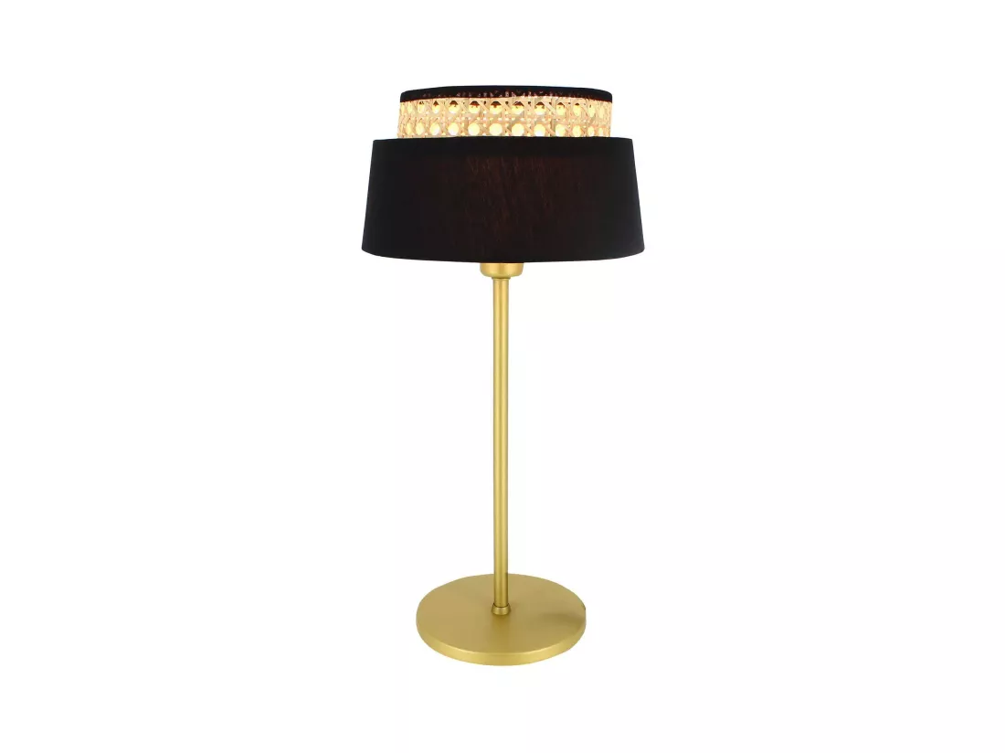 Now's Home - Lampe A Poser En Metal Noir Et Dore H41cm Avero