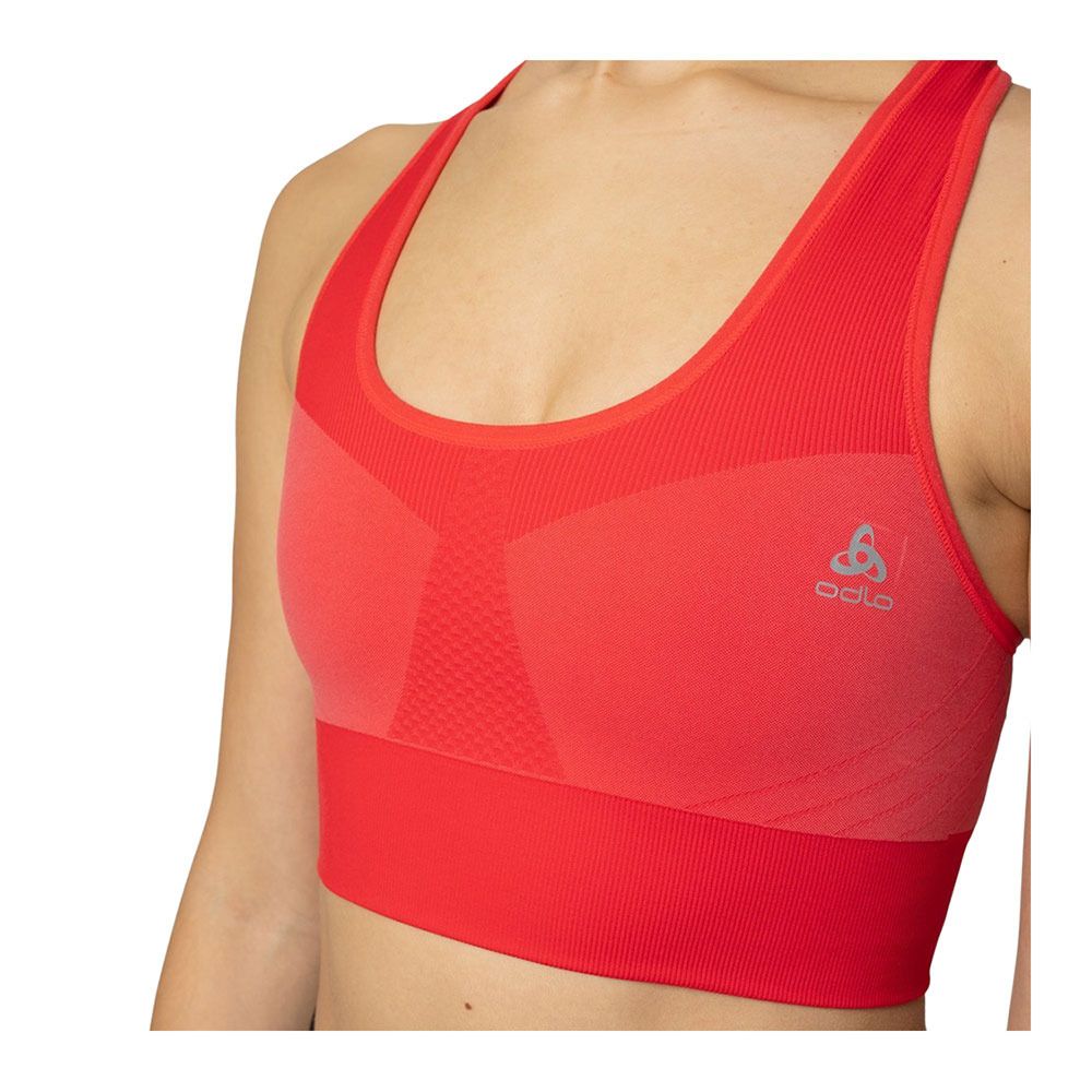 Odlo SEAMLESS MEDIUM - Brassière Femme cayenne