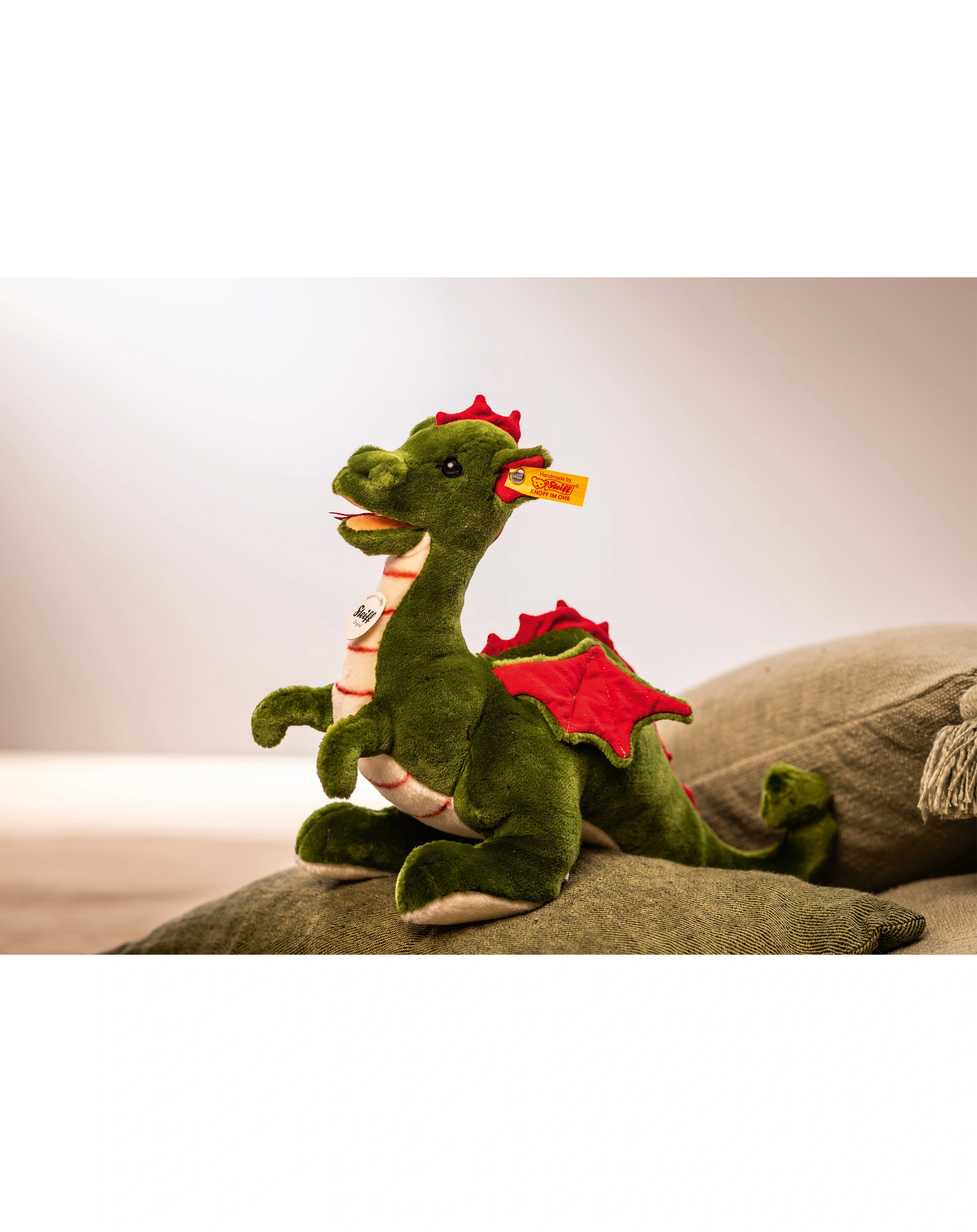 Plüschdrache ROCKY (32cm) in grün