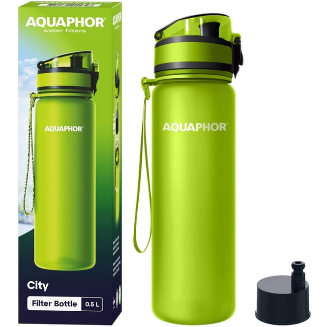 AQUAPHOR - City Filterflasche - 0,5 L - grün