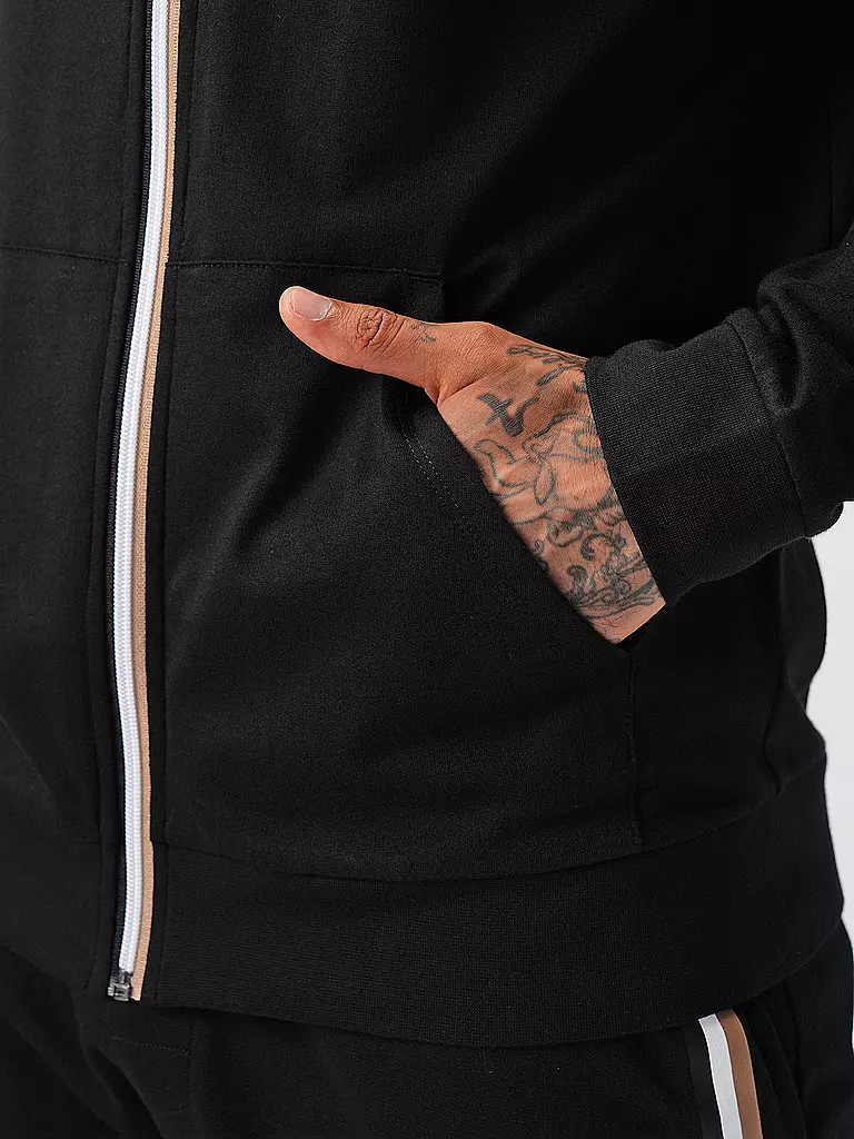 BOSS Loungewear Jacke schwarz