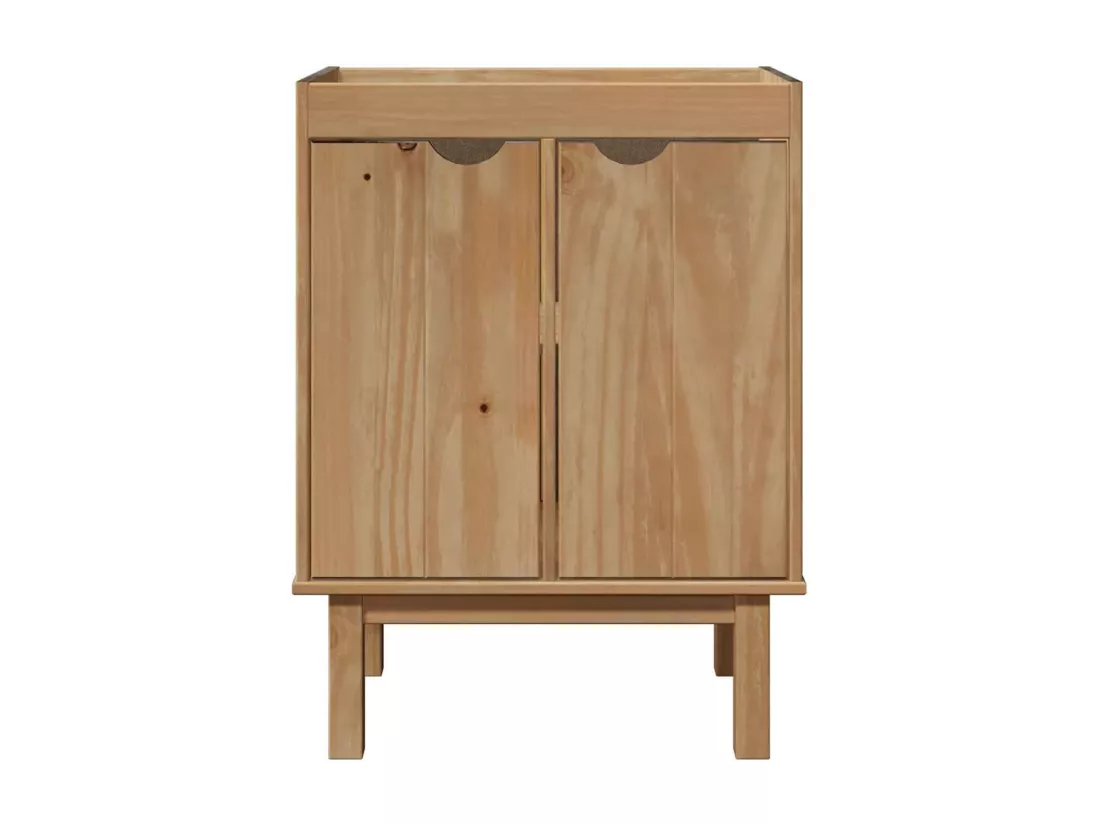 Ensemble de meubles salle de bain 4 pcs OTTA bois de pin massif