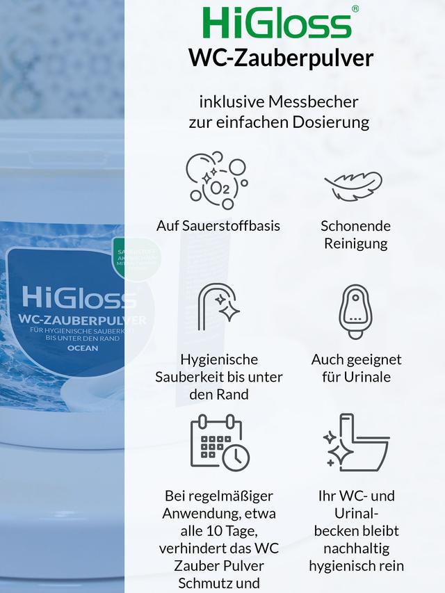 WC Zauber Pulver 5 kg mit Schmutzfinder