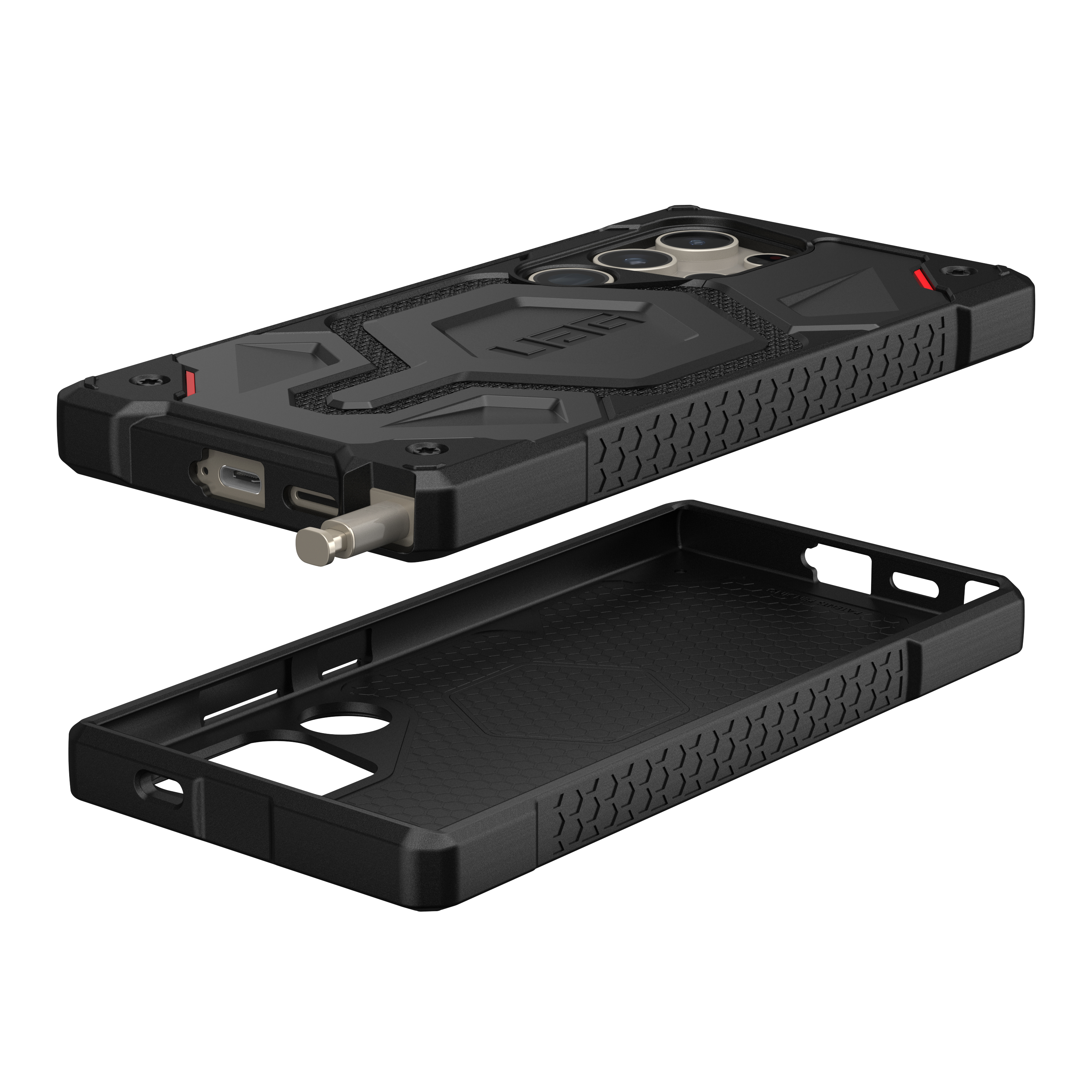 Samsung Galaxy S24 Ultra Schutzhülle Monarch Pro MagSafe-Modul (214416113940) - Kevlar Black