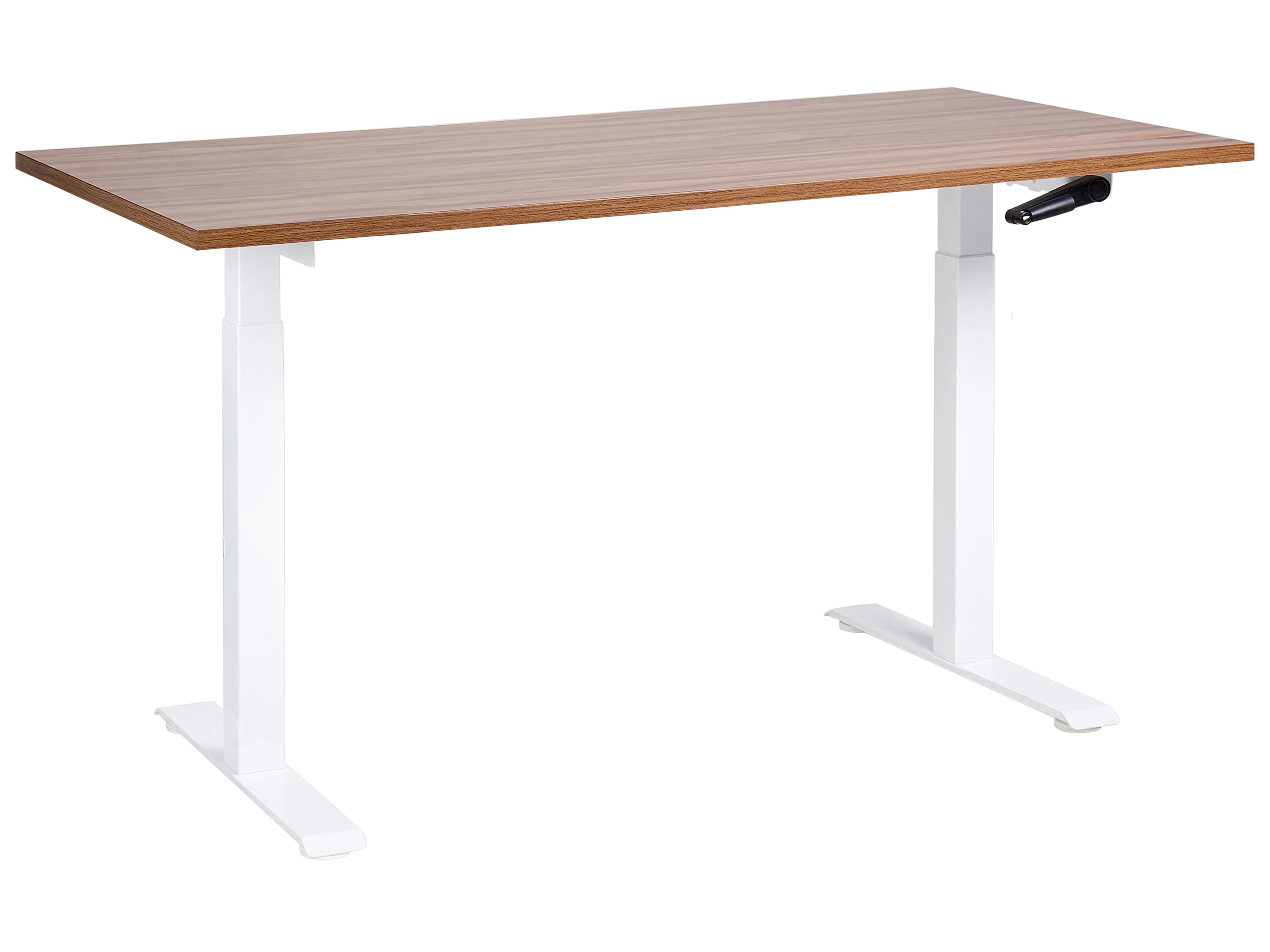 Handmatig verstelbaar sta-bureau DESTINES Bruin/wit 160 cm 72 cm