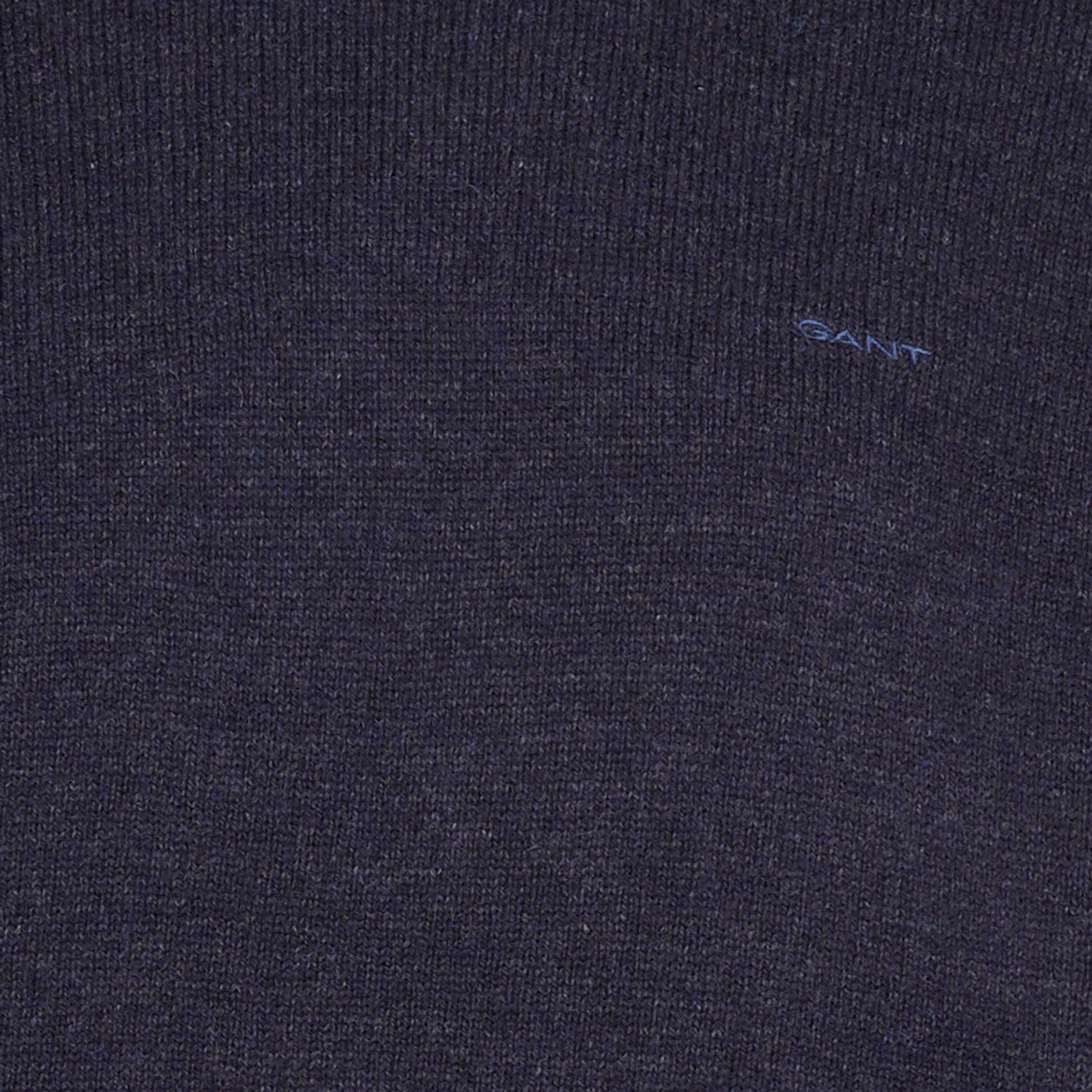 Pull col rond en laine mélangée | Bleu