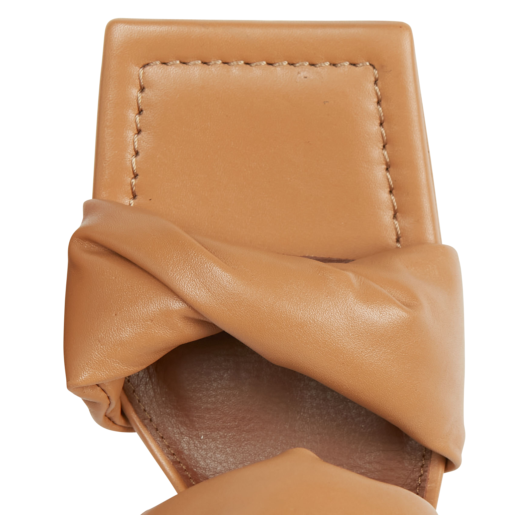 TWIST STRAP - Sandales hautes en cuir | Marron