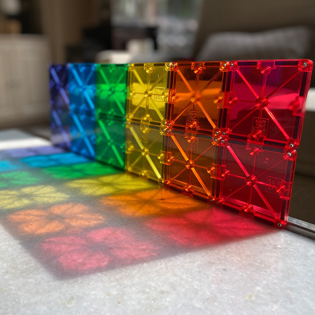 Magna-tiles magnetische tegels clear colors - 100st
