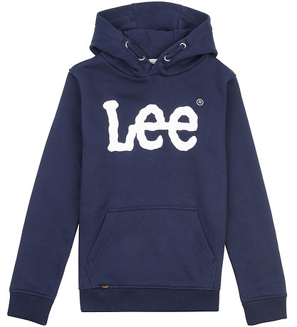 Lee Kapuzenpullover - Wackelgrafik - Navy Blazer
