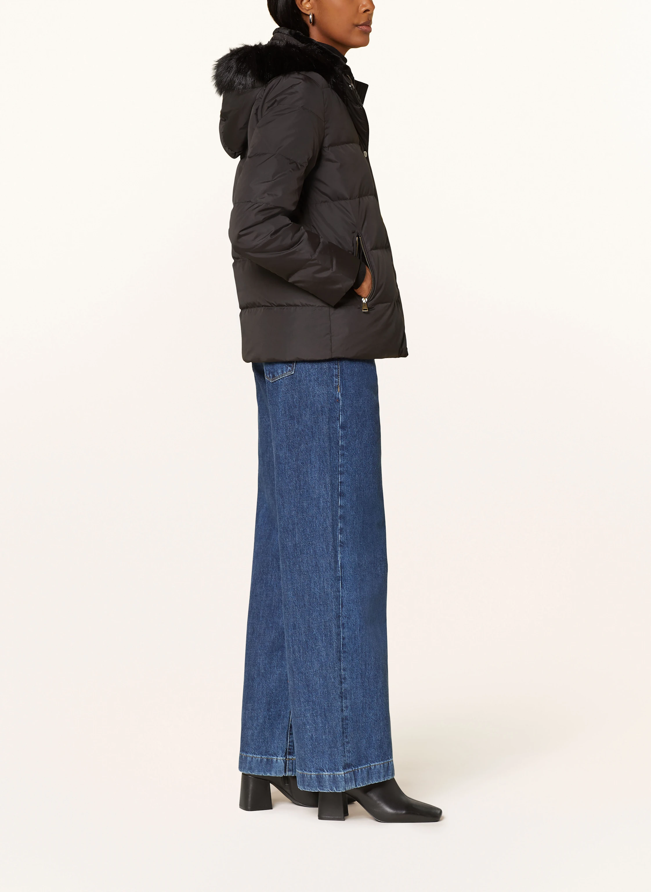 LAUREN RALPH LAUREN Daunenjacke mit abnehmbarer Kapuze und Kunstpelz