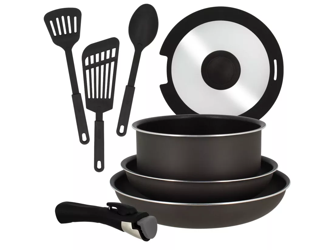 Menastyl - Service 8 Pieces Iris En Aluminium Induction