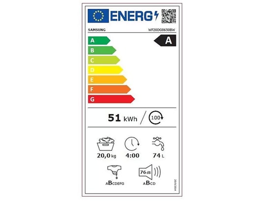 SAMSUNG - Lave linge Frontal WF20DG8650BW