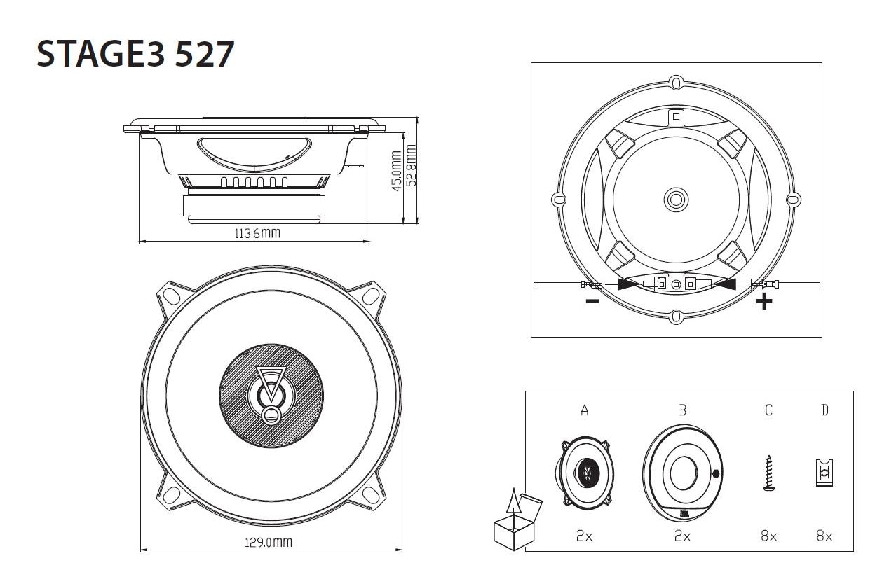 JBL Auto-Lautsprecher »Stage3 5« ( )