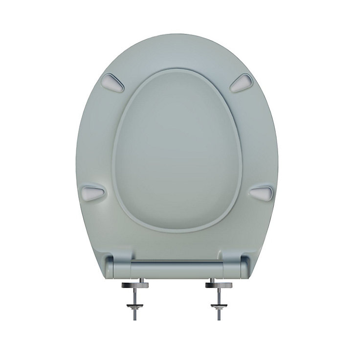 Abattant WC gris clair brillant Slim Bemis