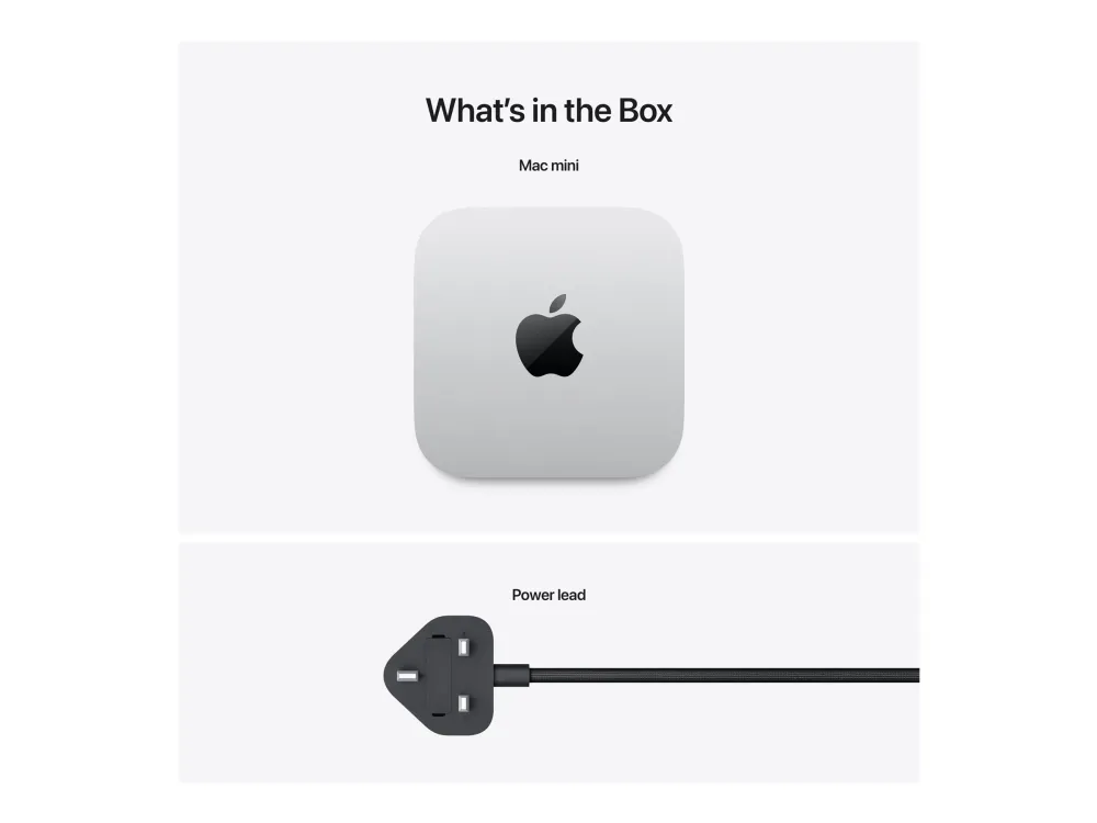 Apple Mac mini - M4 - RAM 16 GB - SSD 256 GB - Apple M4 10-core - Gigabit Ethernet, IEEE 802.11ax (Wi-Fi 6E), Bluetooth 5.3 - macOS Sequoia 15.0 - skærm: ingen - sølv