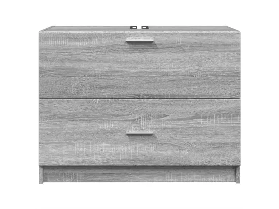 Armoire d'évier sonoma gris 78x37x59 cm bois d'ingénierie