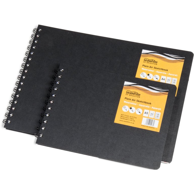 Seawhite Aquarellbuch Hardcover weiß 350 g/m²