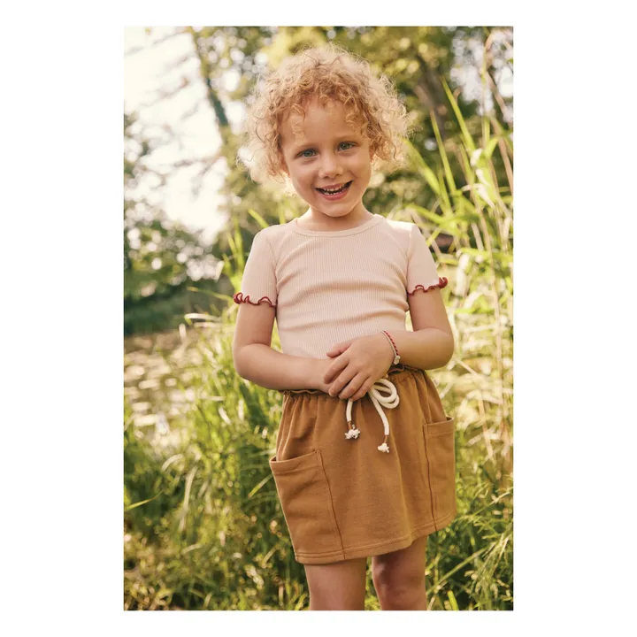 Minimalisma Jupe Coton Bio Edna | Caramel