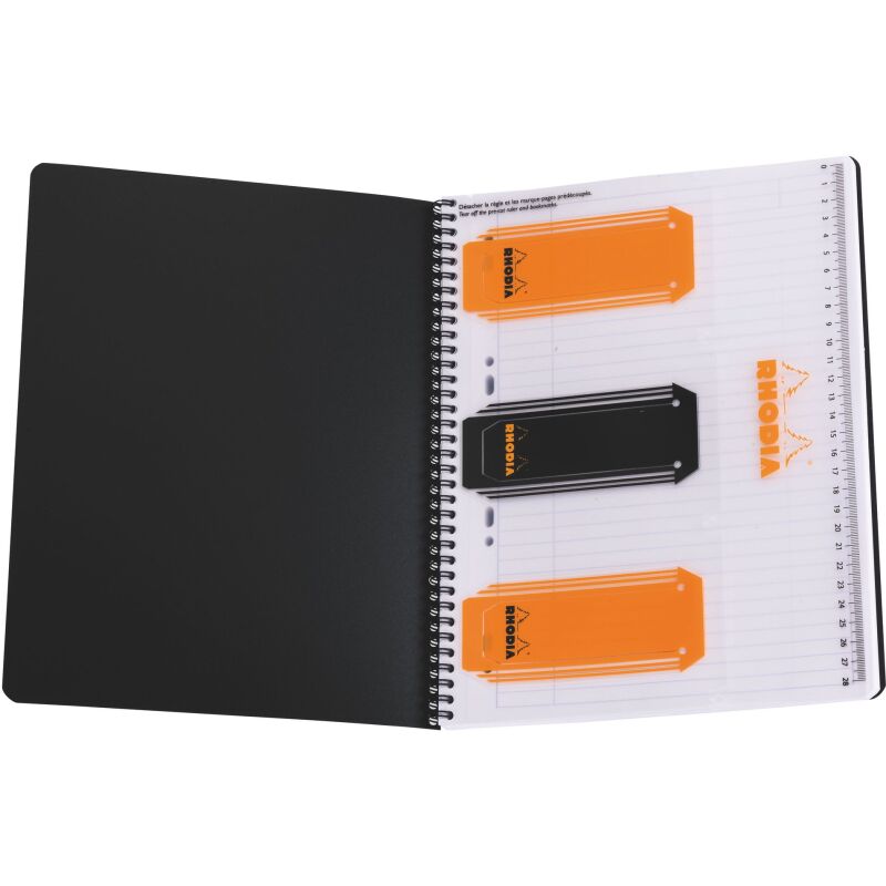 Cahier spirale Rhodiactive Notebook A4+ 23 x 30 cm - lignée - 160 pages