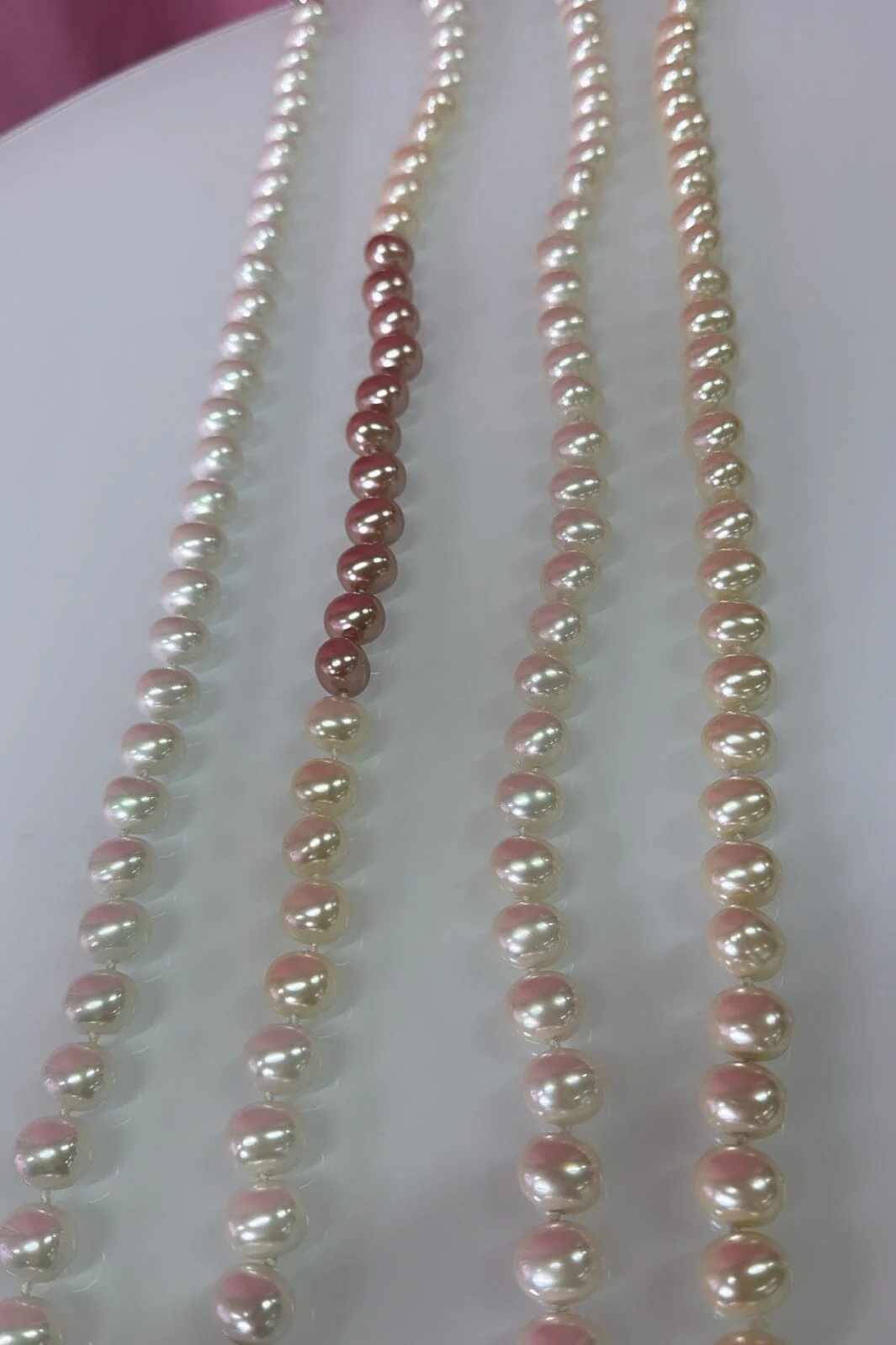 Mellow Moon Pearl Necklace N1612 beige