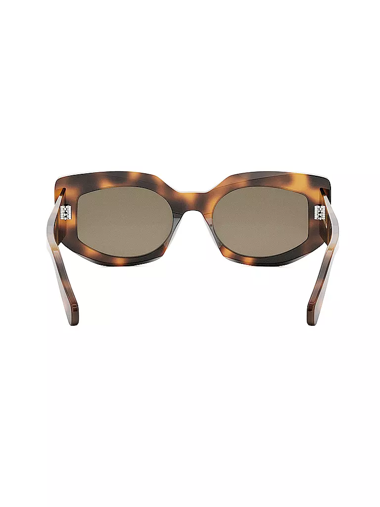CELINE CELINE 3 Dots Havana Butterfly Sonnenbrille braun