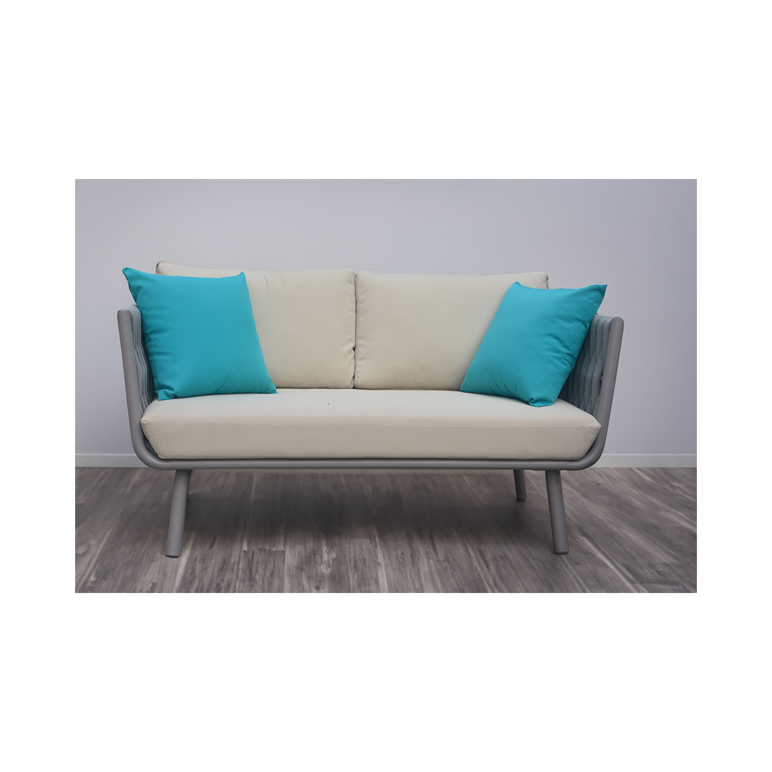 CONTINI Soma Outdoor 2er- Sofa 141x75x69cm, Wetterfest
