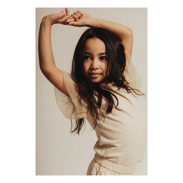 Baje Studio T-Shirt Vivian Manches Tulle | Sable
