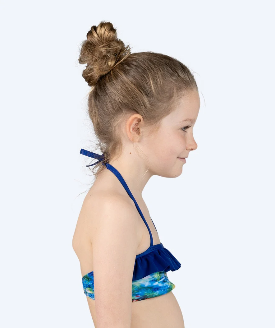 Watery havfrue bikini top til piger - Rainbow Bloom