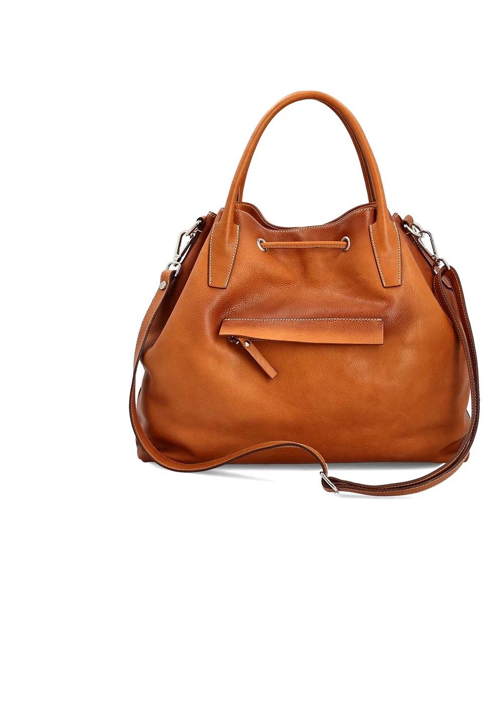 SEAU FLORENTINA CUIR CAMEL