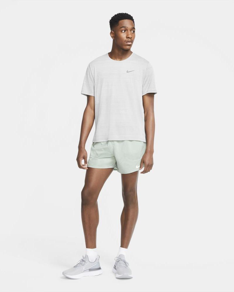 Maillot de running Nike Miler Blanc pour homme