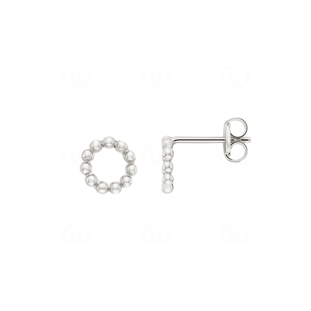 Ohrstecker 750/18 K Weissgold