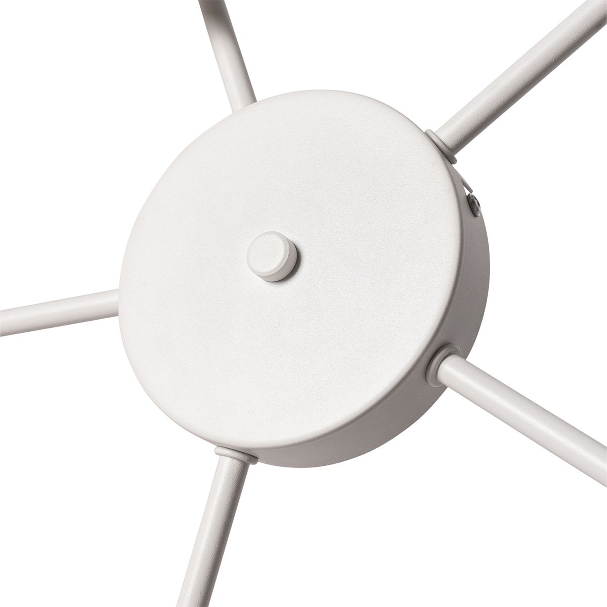 Plafondlamp wit grijs en bruin 5-lichts - Multidrum