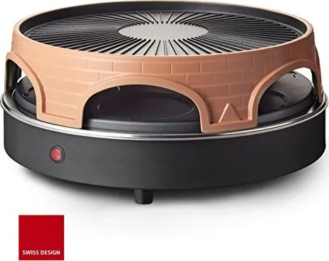 Emerio PO-113255.4 - Pizzaovn/grill/raclette - 1.8 kW - terracotta orange