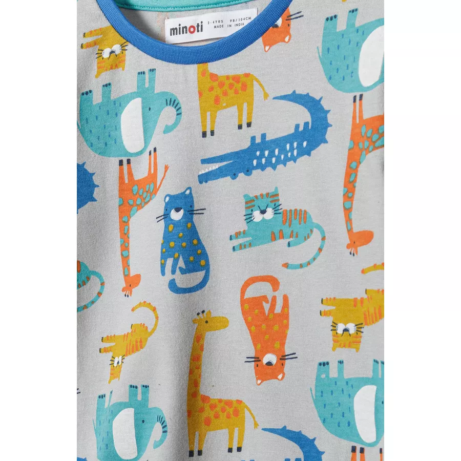 MINOTI Pyjama Grau
