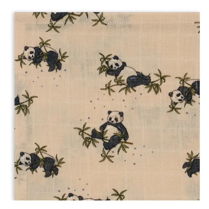 Konges Sløjd Langes en coton bio Panda - Set de 3 | Beige