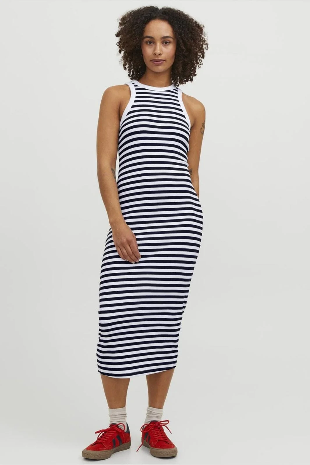 Jjxx Jxforest Str Sl Stripe Rib Dress Sn