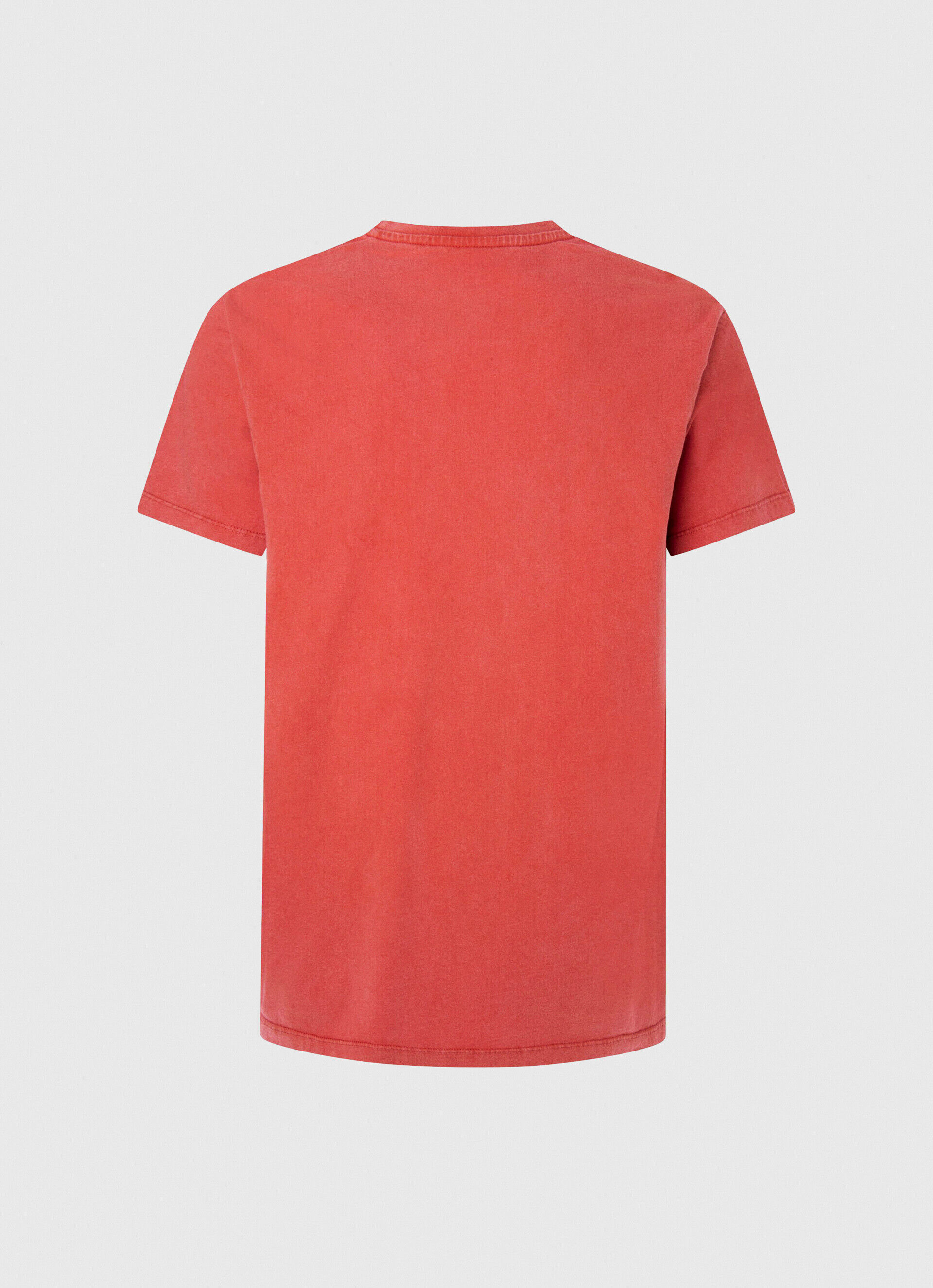 Camiseta de algodão com logo estampado - vermelho estúdio