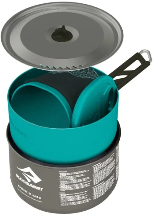 Sea To Summit ALPHA 1.1 COOKSET W SACK Pacific Blue/Grey