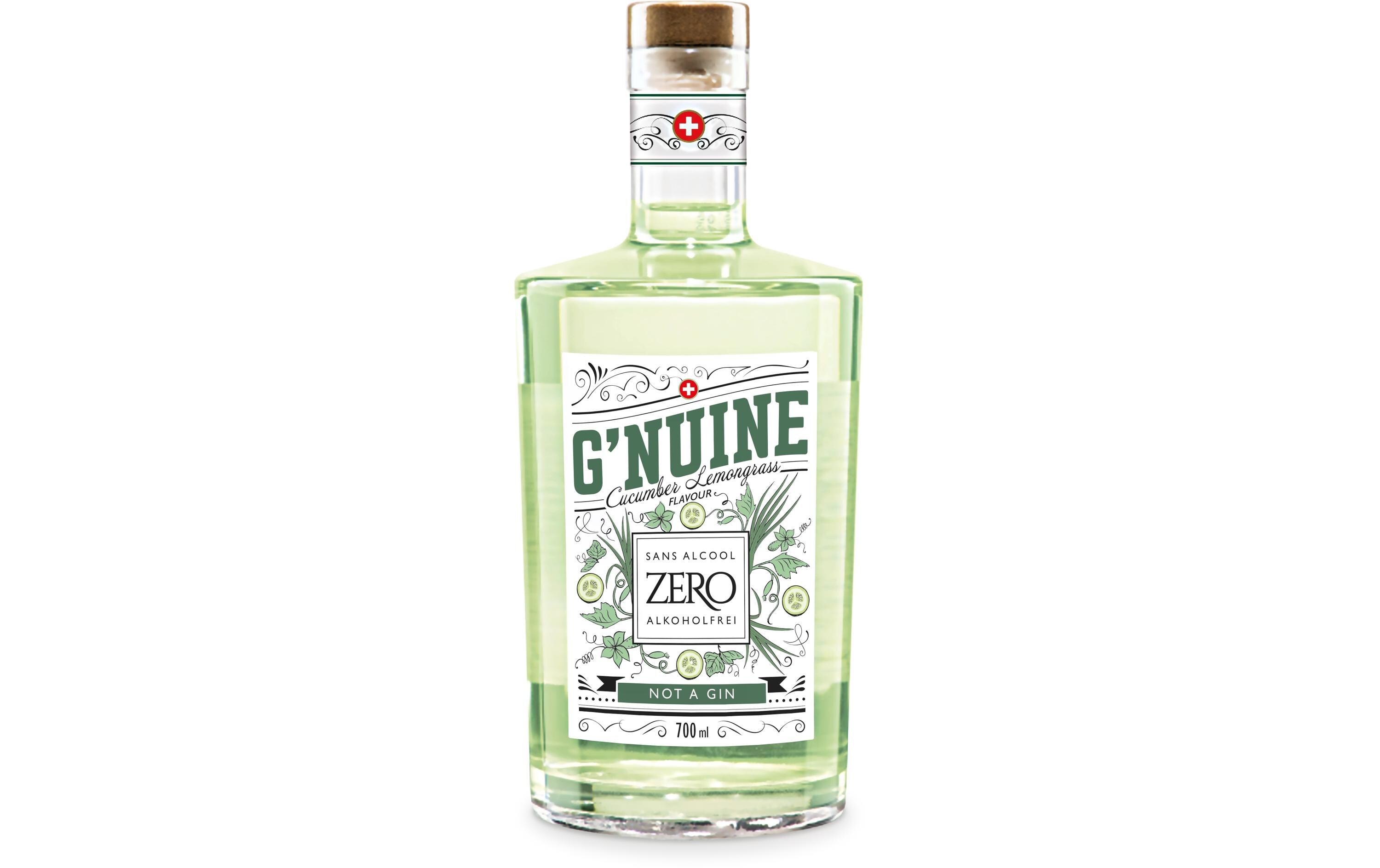 Gin Zero Cucumber & Lemongrass 0.7 lSchweizer Gin-Alternative ohne Alkohol