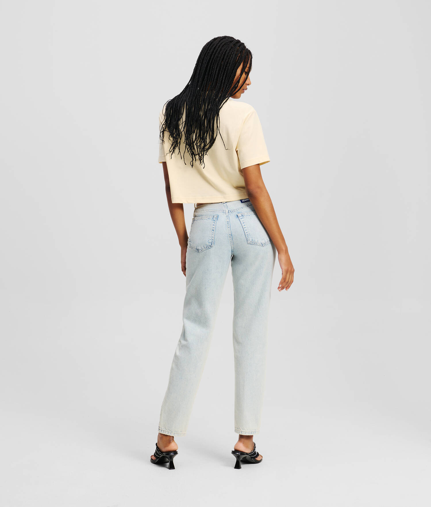 JEAN MOM - Bleu Clair