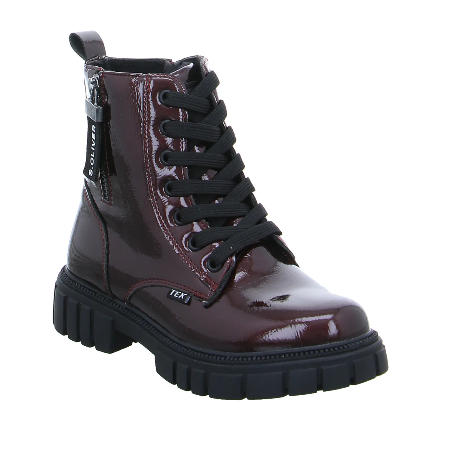 S.OLIVER Mädchen-Winter-Bottine Bordeau Lederimitat  Bootie