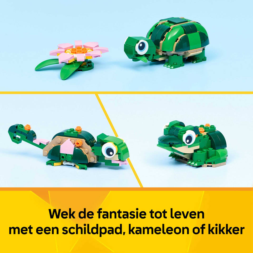 LEGO Creator 3-in-1 schildpad met waterlelie 31377