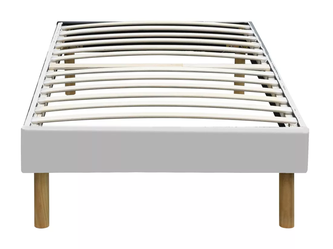 Matelas Alona blanc 120x190 ressorts mémoire de forme 80 Kg/m3 25,5 cm 5 zones confort moelleux