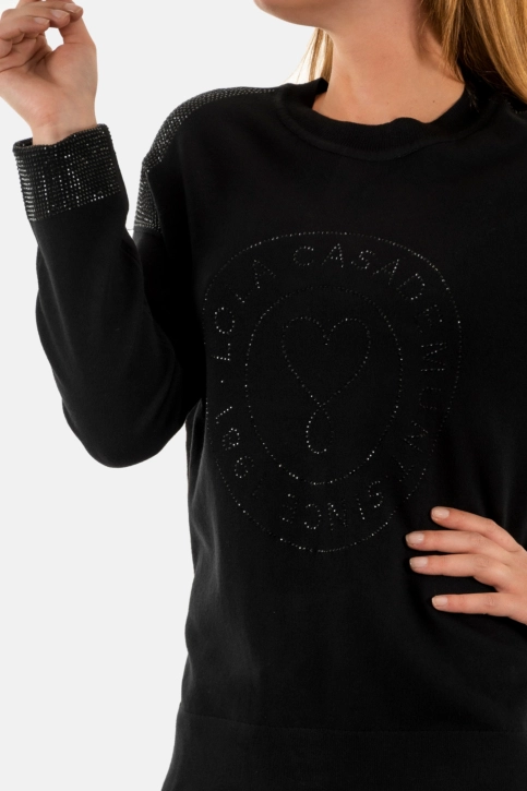 Pull hiver lola casademunt lf2411024 4nn negro-negro