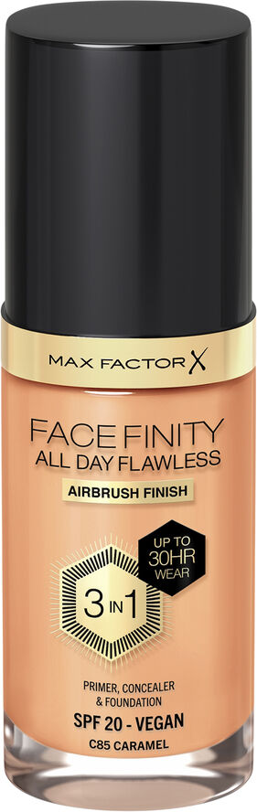 Max Factor Max Factor Facefinity All Day Flawless 3 In 1 Foundation, 085 Caramel,